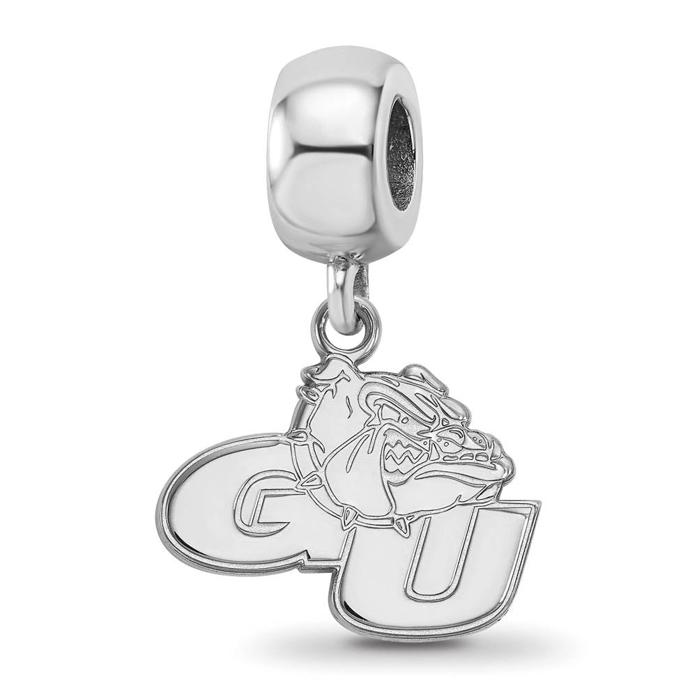 Sterling Silver Gonzaga University Small Dangle Bead Charm, Item B14065 by The Black Bow Jewelry Co.