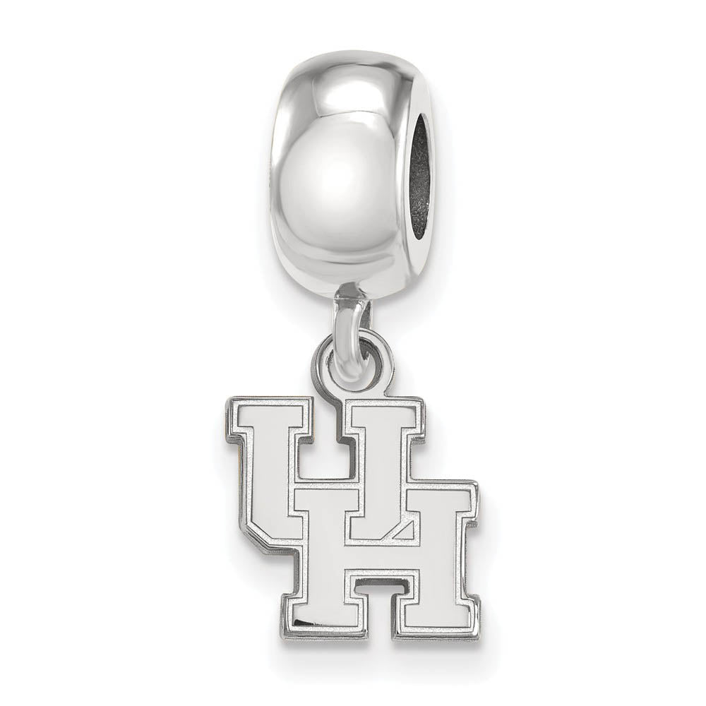 Sterling Silver University of Houston XS Dangle Bead Charm, Item B14086 by The Black Bow Jewelry Co.