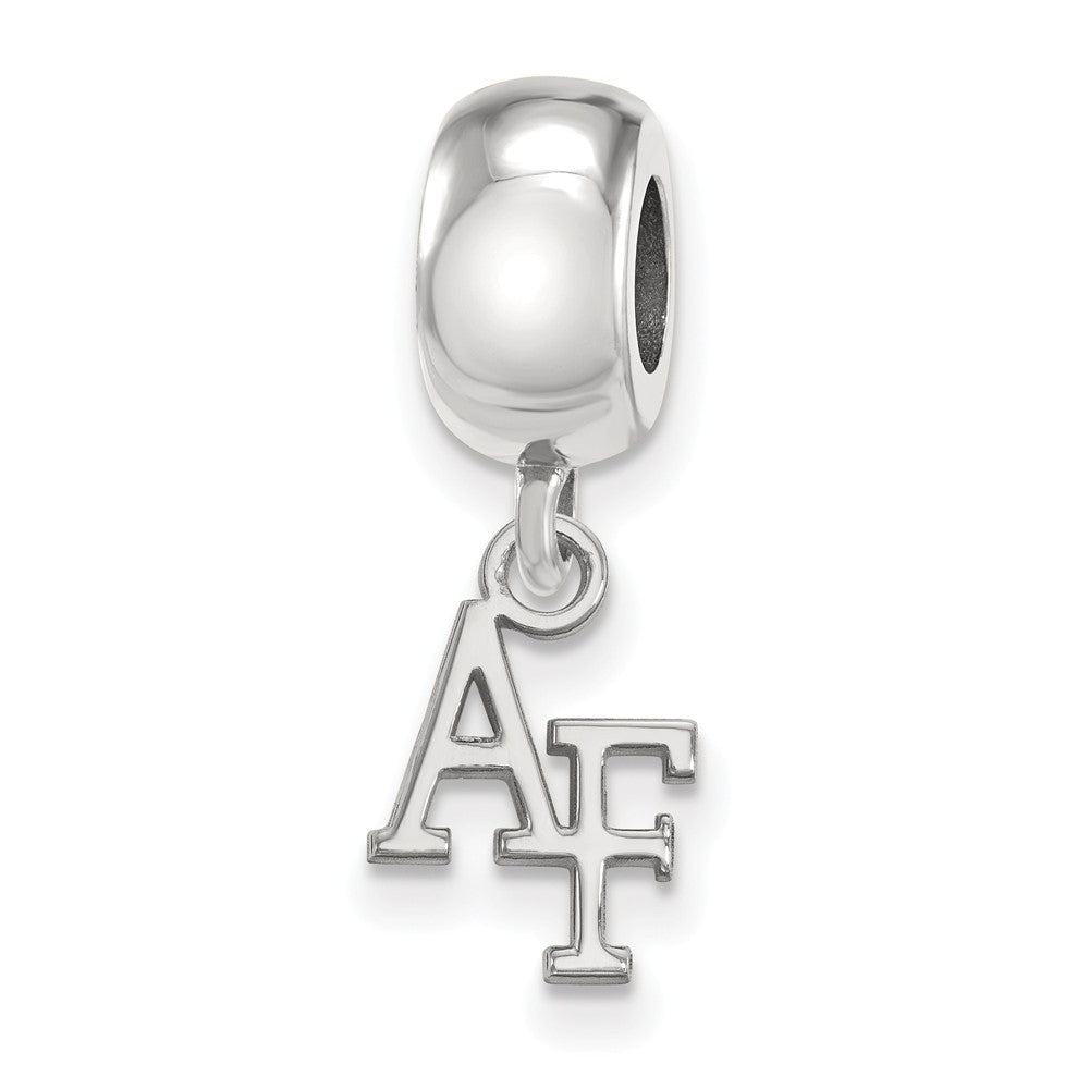 Sterling Silver United States Air Force Academy XS Dangle Bead Charm, Item B14100 by The Black Bow Jewelry Co.
