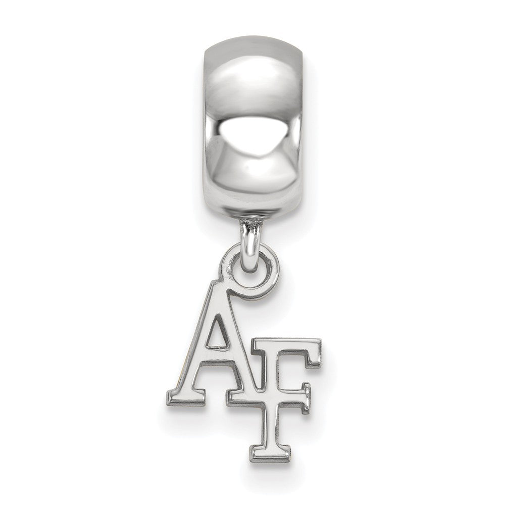 Alternate view of the Sterling Silver United States Air Force Academy XS Dangle Bead Charm by The Black Bow Jewelry Co.