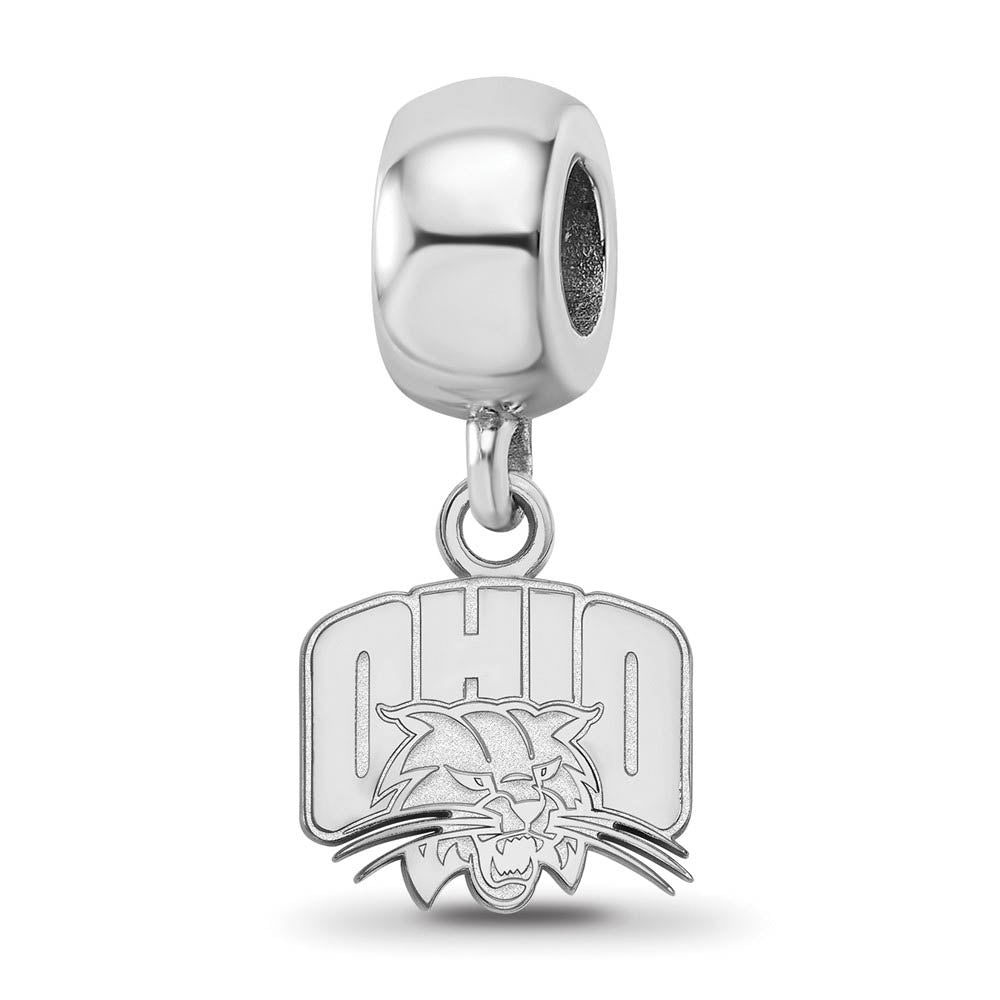 Sterling Silver Ohio University XS 'Ohio' Dangle Bead Charm, Item B14108 by The Black Bow Jewelry Co.