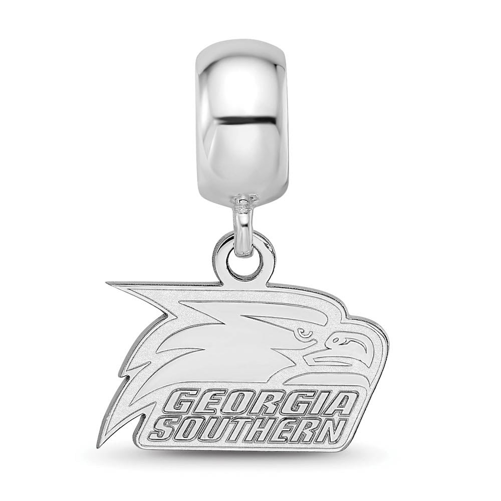 Alternate view of the Sterling Silver Georgia Southern University XS Bead Dangle Charm by The Black Bow Jewelry Co.