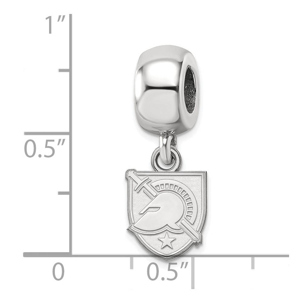 Alternate view of the Sterling Silver U.S. Military Academy XS Dangle Bead Charm by The Black Bow Jewelry Co.