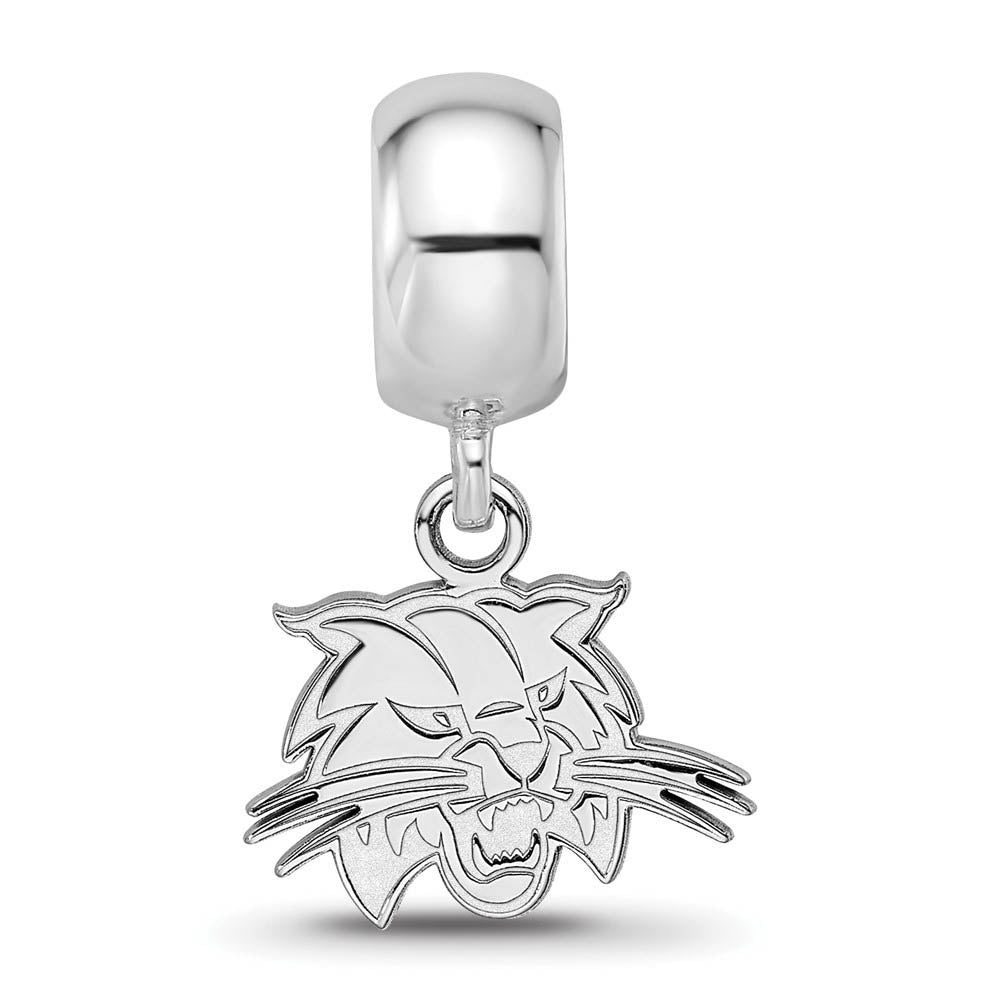 Alternate view of the Sterling Silver Ohio University XS Dangle Bead Charm by The Black Bow Jewelry Co.