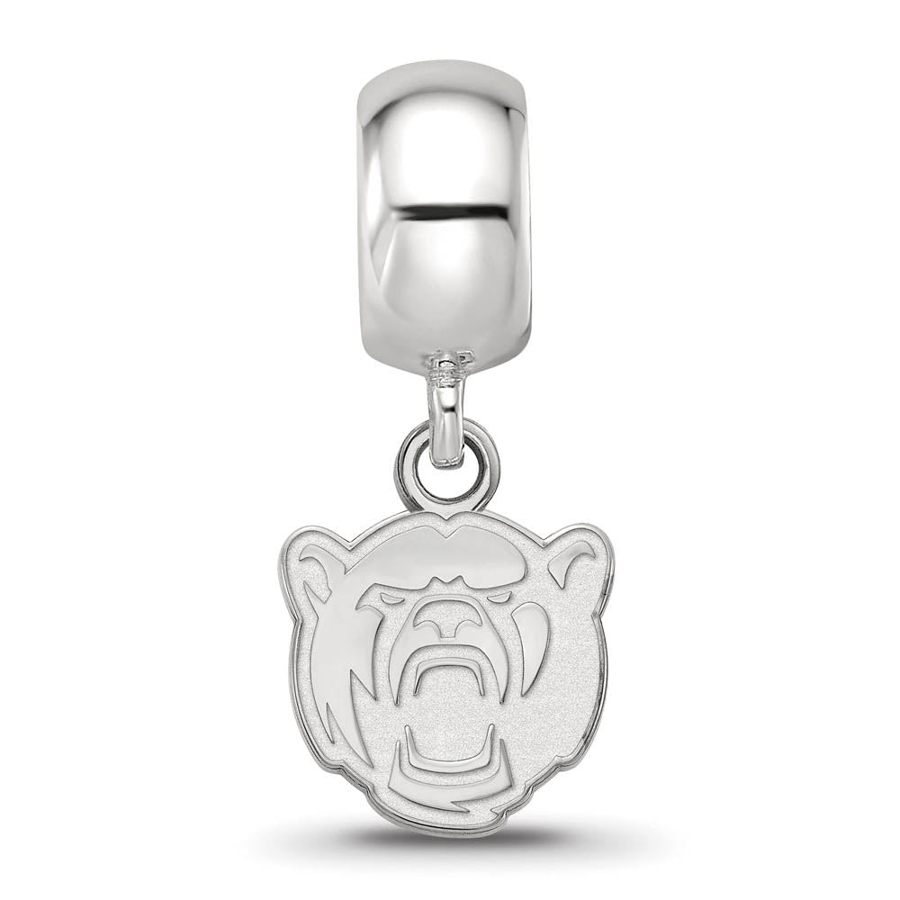 Alternate view of the Sterling Silver Baylor University XS Bear Dangle Bead Charm by The Black Bow Jewelry Co.
