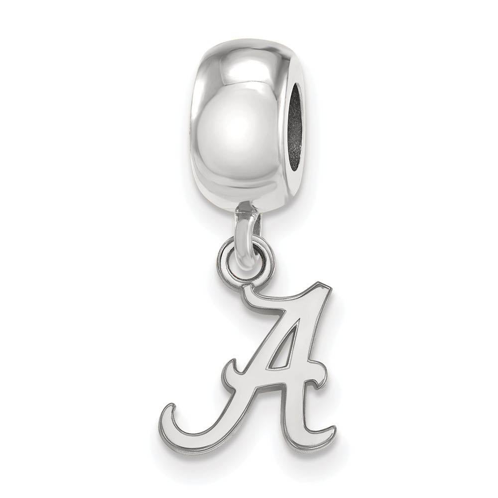 Sterling Silver University of Alabama XS &#39;A&#39; Dangle Bead Charm, Item B14162 by The Black Bow Jewelry Co.