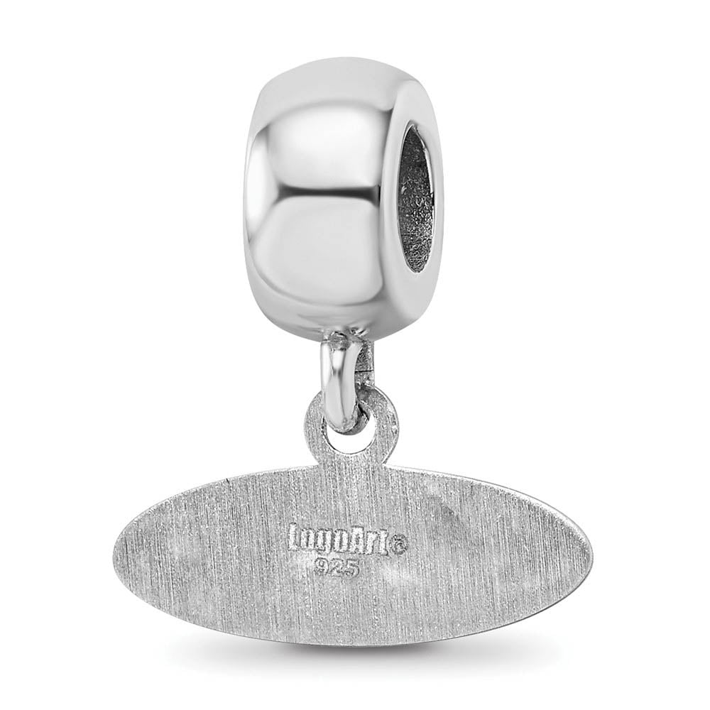 Alternate view of the Sterling Silver Univ. of Mississippi XS 'Ole Miss' Dangle Bead Charm by The Black Bow Jewelry Co.