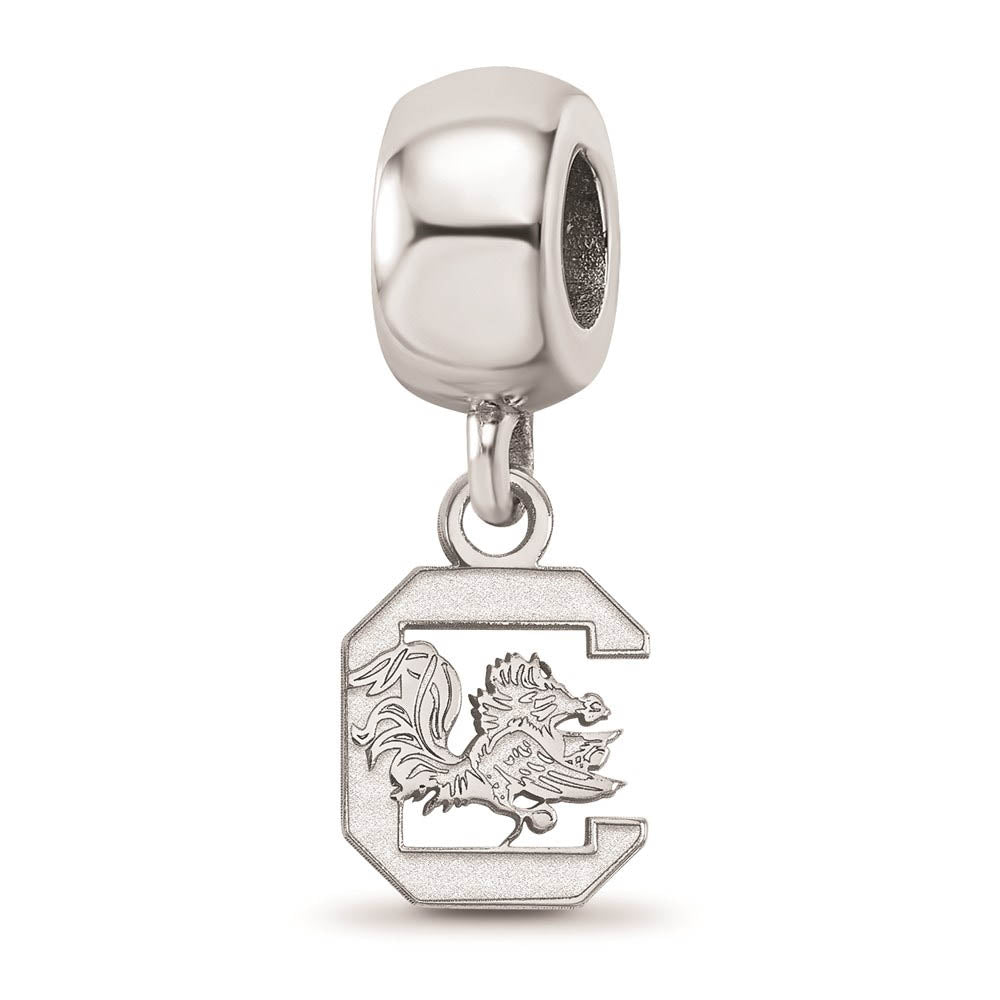 Sterling Silver Univ. of South Carolina XS Gamecock Bead Charm, Item B14171 by The Black Bow Jewelry Co.