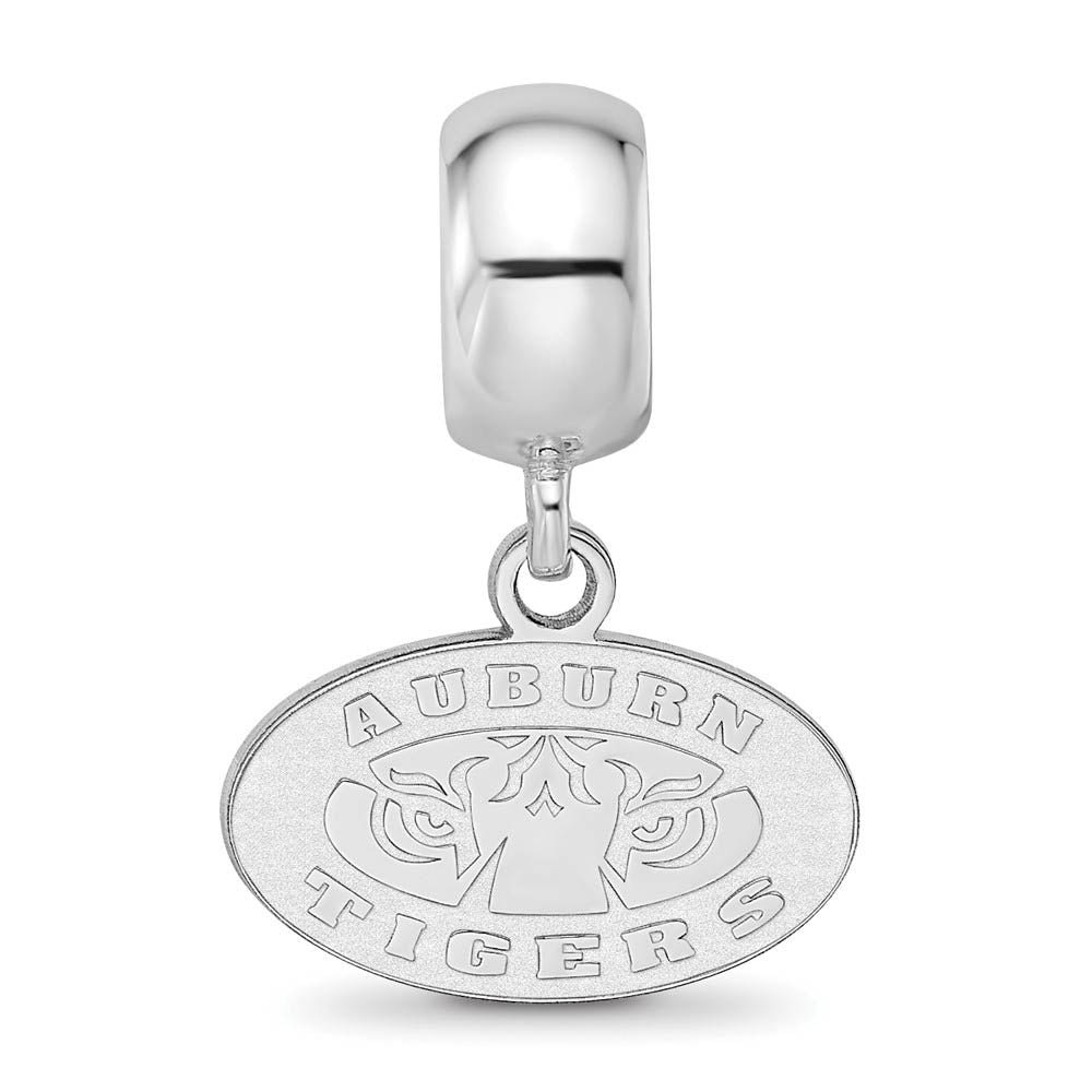 Alternate view of the Sterling Silver Auburn University XS Dangle Bead Charm by The Black Bow Jewelry Co.