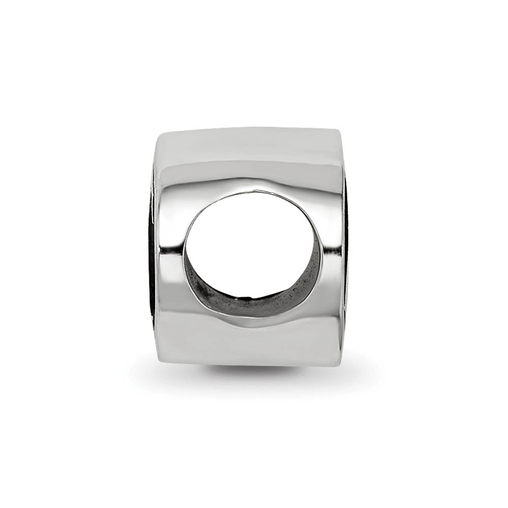 Alternate view of the Sterling Silver Delta Gamma Letters Bead Charm by The Black Bow Jewelry Co.