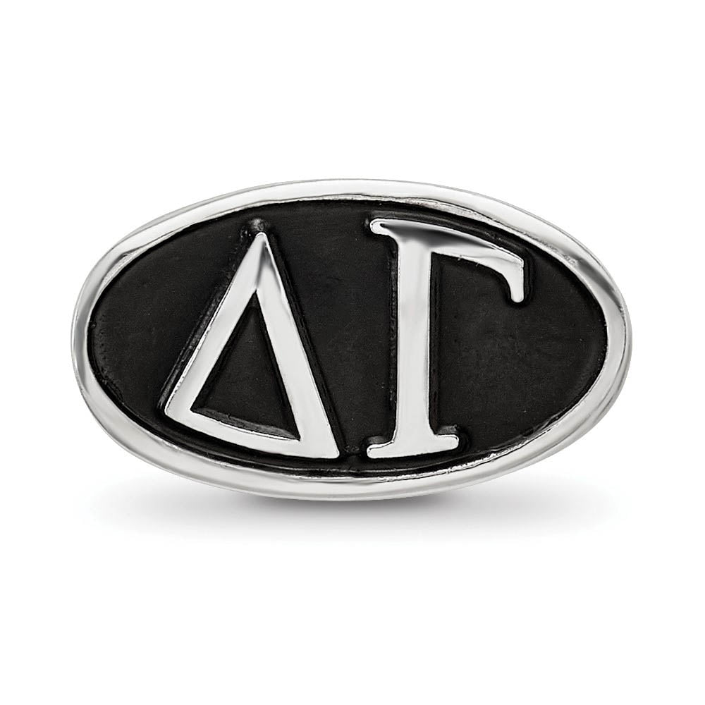 Alternate view of the Sterling Silver Delta Gamma Letters Bead Charm by The Black Bow Jewelry Co.