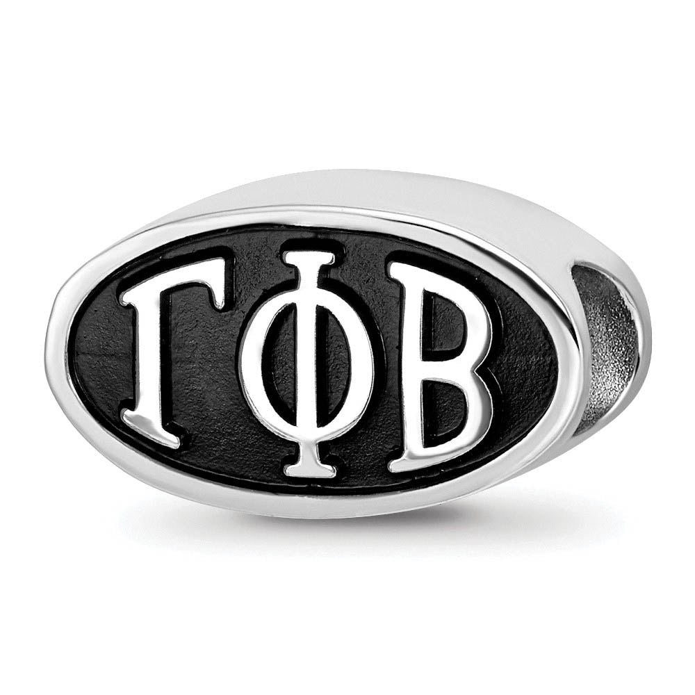 Sterling Silver Gamma Phi Beta Letters Bead Charm, Item B14754 by The Black Bow Jewelry Co.