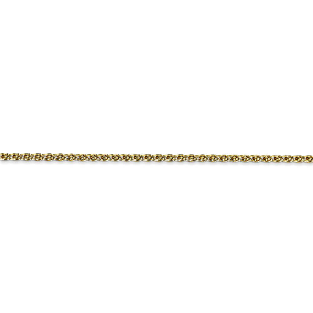 Alternate view of the 1.75mm 10k Yellow Gold Parisian Wheat Chain Bracelet by The Black Bow Jewelry Co.