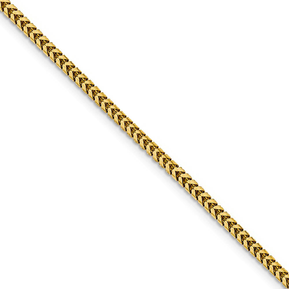 3.7mm 14k Yellow Gold Solid Franco Chain Bracelet, Item B15586 by The Black Bow Jewelry Co.