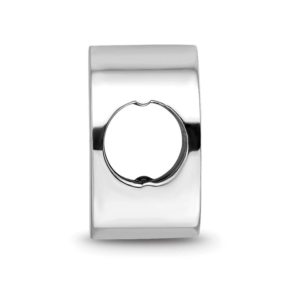 Alternate view of the Sterling Silver NHL Boston Bruins Enamel Bead Charm by The Black Bow Jewelry Co.