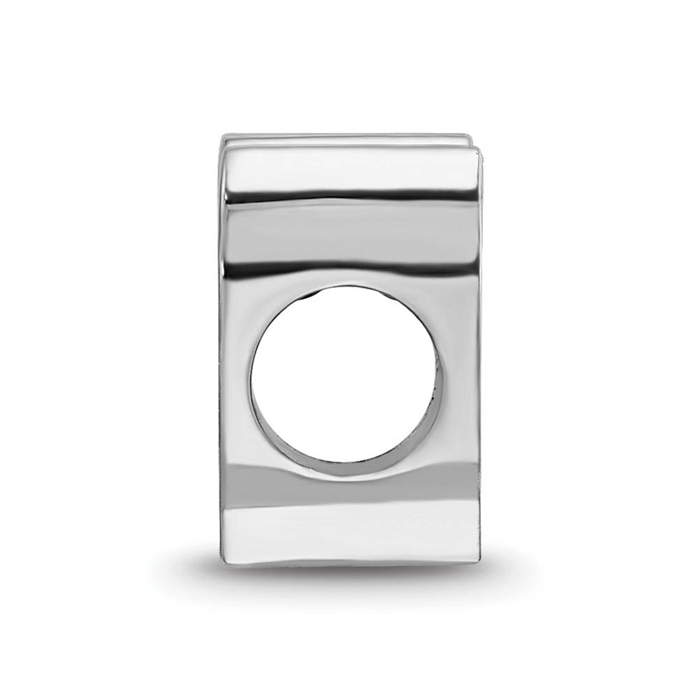 Alternate view of the Sterling Silver NHL Washington Capitals Enamel Bead Charm by The Black Bow Jewelry Co.