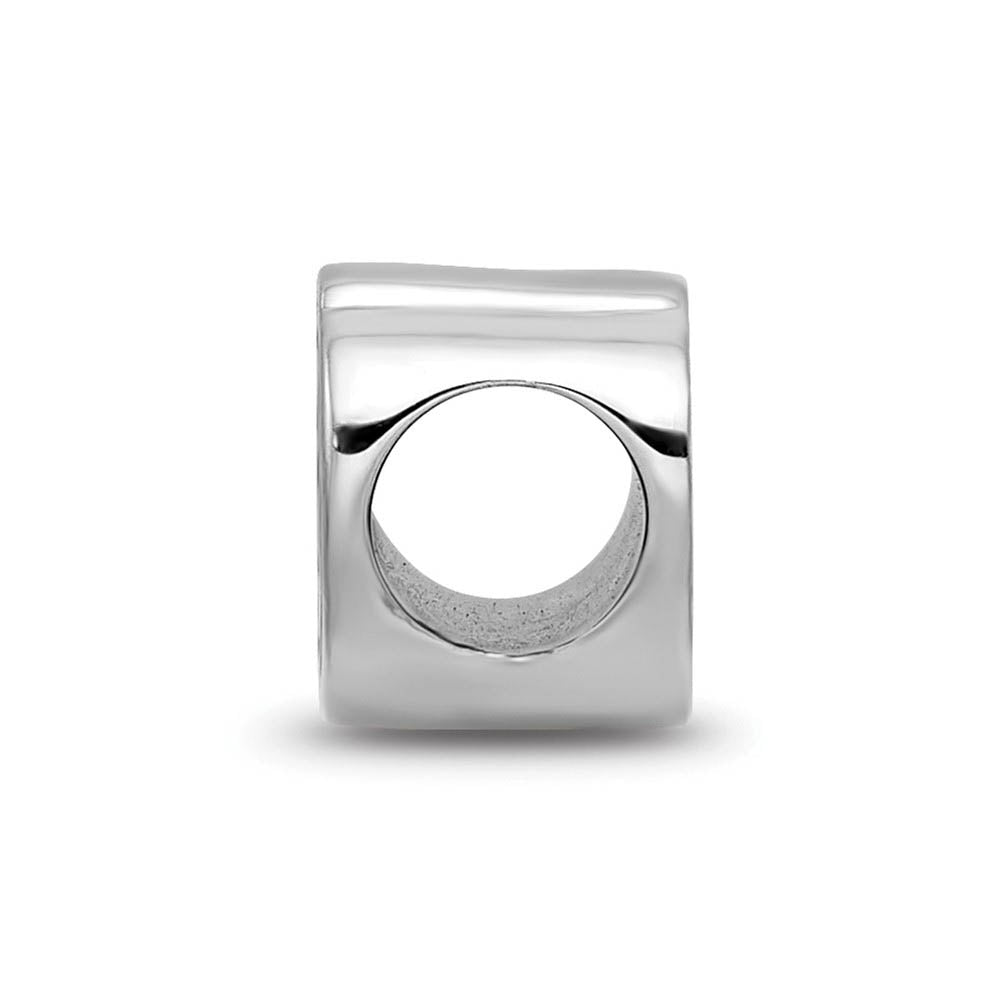 Alternate view of the Sterling Silver NHL Carolina Hurricanes Enamel Bead Charm by The Black Bow Jewelry Co.