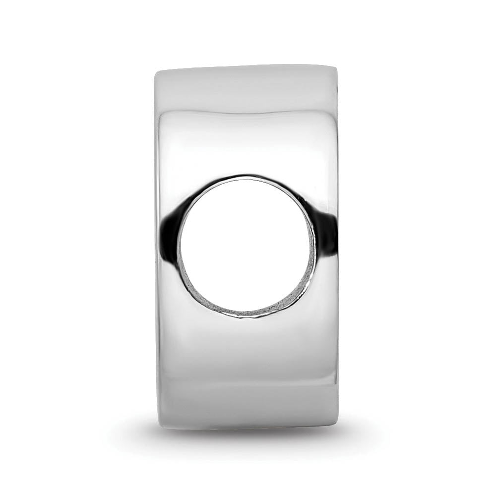 Alternate view of the Sterling Silver NHL New York Islanders Enamel Bead Charm by The Black Bow Jewelry Co.