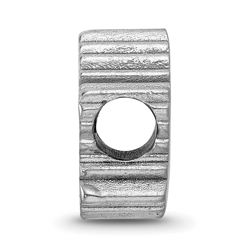 Alternate view of the Sterling Silver NHL Toronto Maple Leafs Enamel Bead Charm by The Black Bow Jewelry Co.