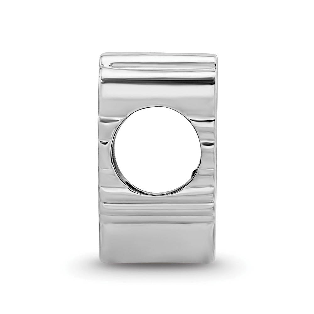 Alternate view of the Sterling Silver NHL Detroit Red Wings Enamel Bead Charm by The Black Bow Jewelry Co.