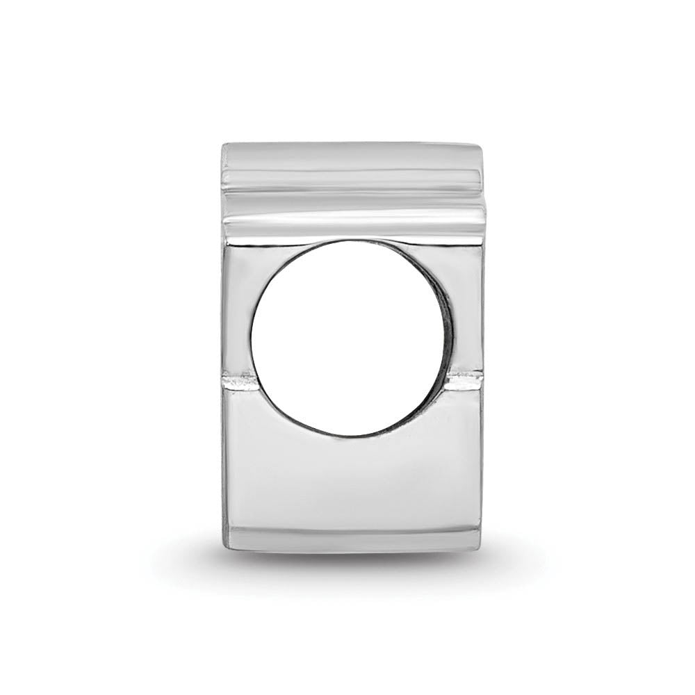 Alternate view of the Sterling Silver NHL Minnesota Wild Enamel Bead Charm by The Black Bow Jewelry Co.