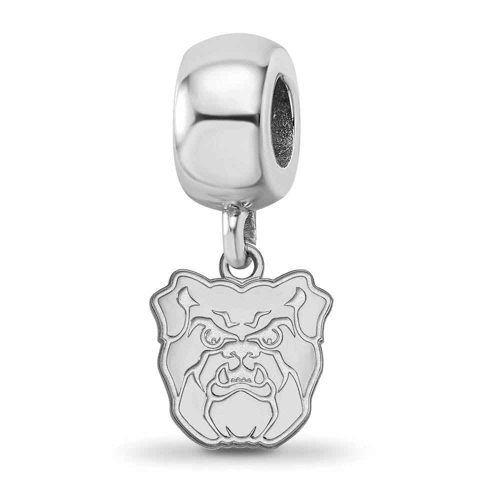 Sterling Silver Rhodium Plated Butler University XS Dangle Bead Charm, Item B19033 by The Black Bow Jewelry Co.