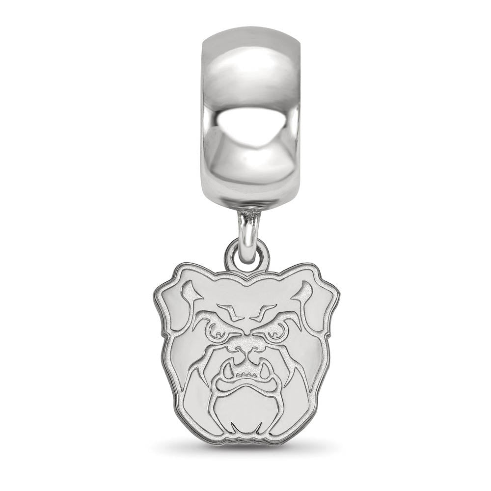 Alternate view of the Sterling Silver Rhodium Plated Butler University XS Dangle Bead Charm by The Black Bow Jewelry Co.