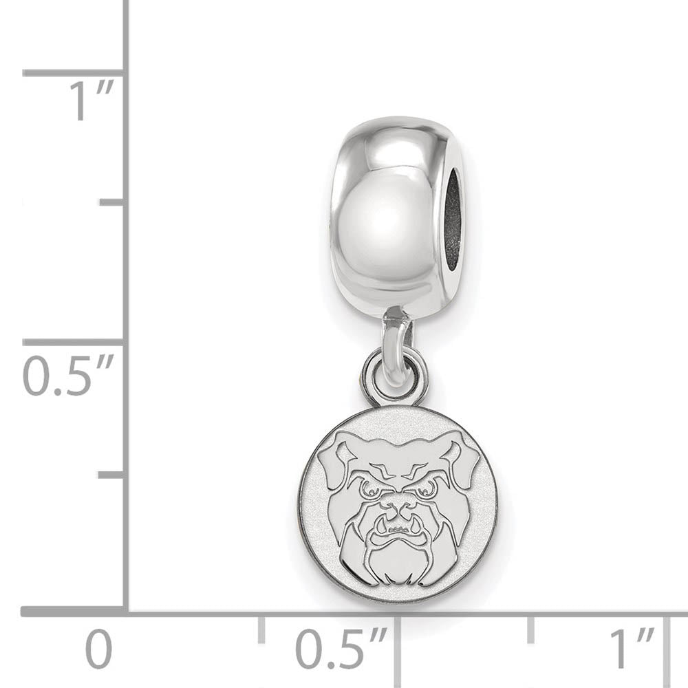 Alternate view of the Sterling Silver Rhodium Plated Butler University XS Dangle Bead Charm by The Black Bow Jewelry Co.