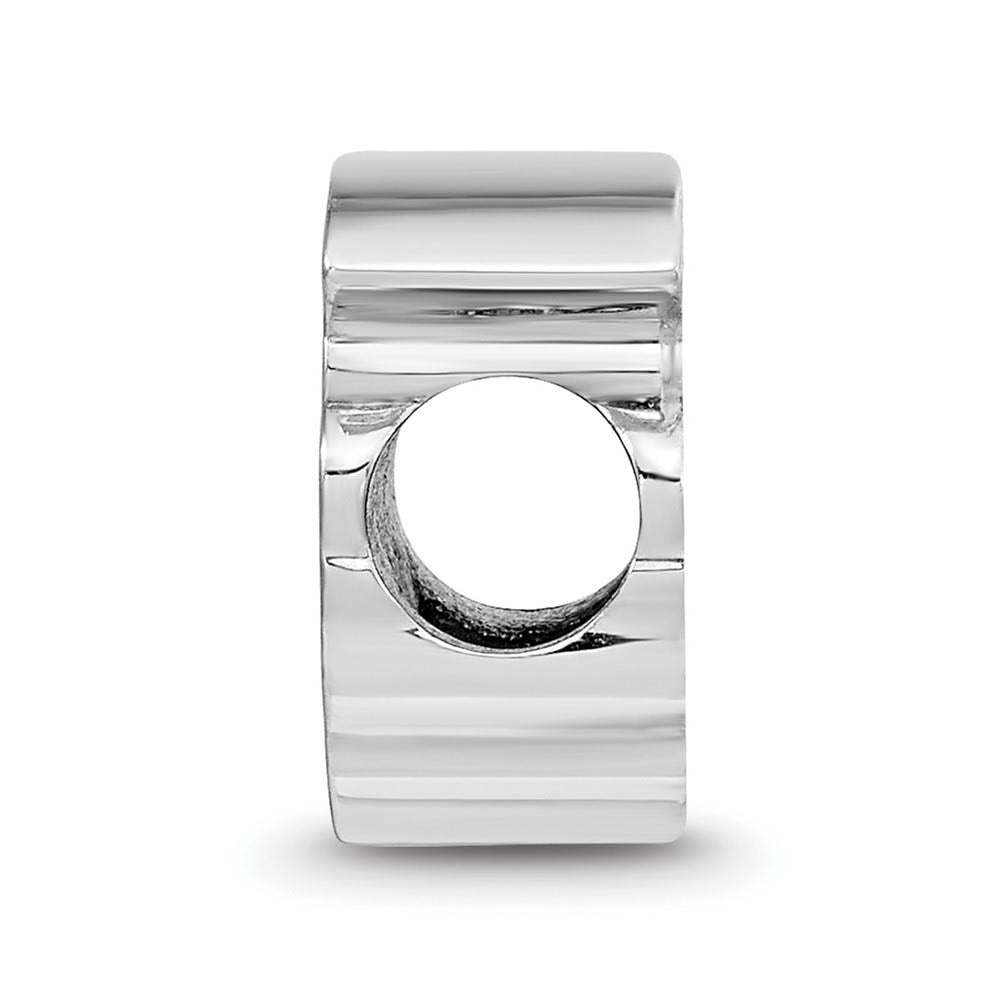 Alternate view of the Sterling Silver Rhodium Plated U. of Southern Calif. Enamel Bead Charm by The Black Bow Jewelry Co.