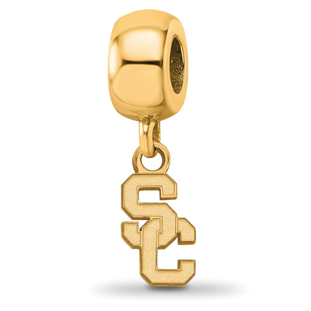 14K Yellow Gold Plated Sterling Silver Southern Calif XS Dangle Bead, Item B19065 by The Black Bow Jewelry Co.