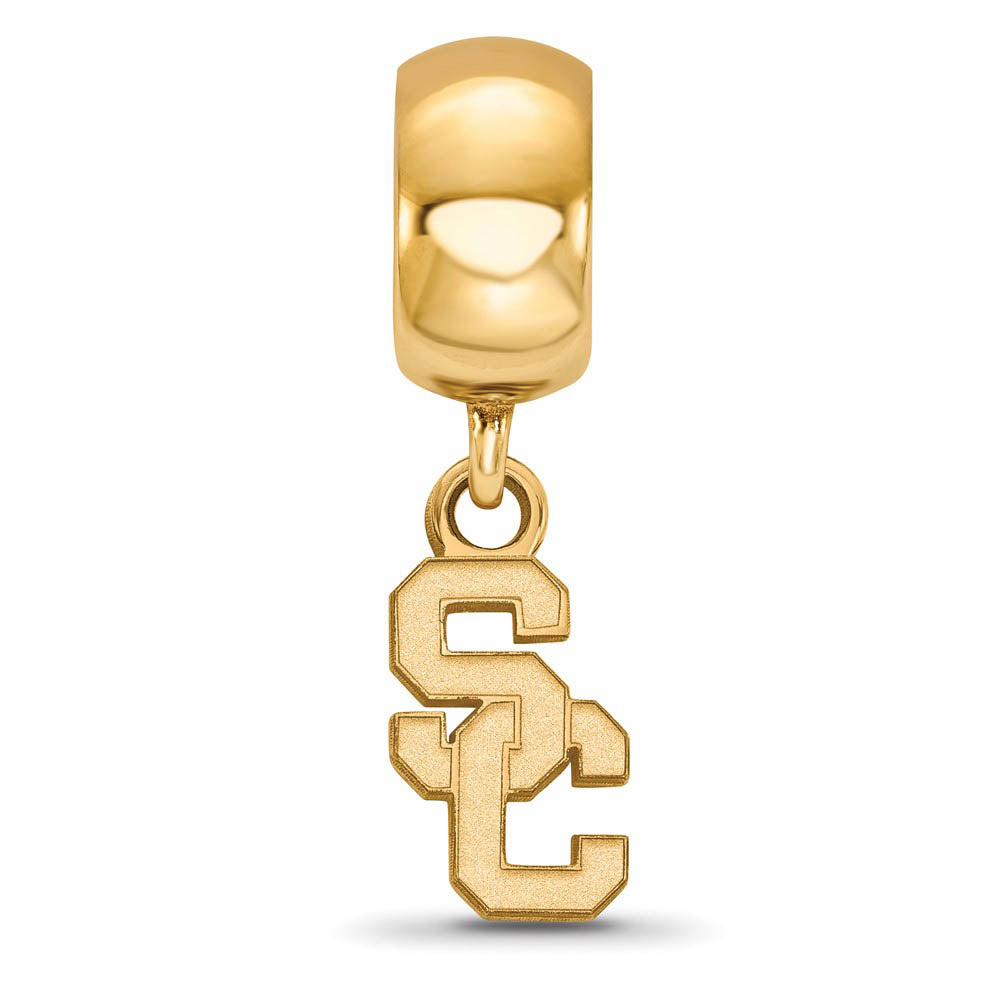 Alternate view of the 14K Yellow Gold Plated Sterling Silver Southern Calif XS Dangle Bead by The Black Bow Jewelry Co.