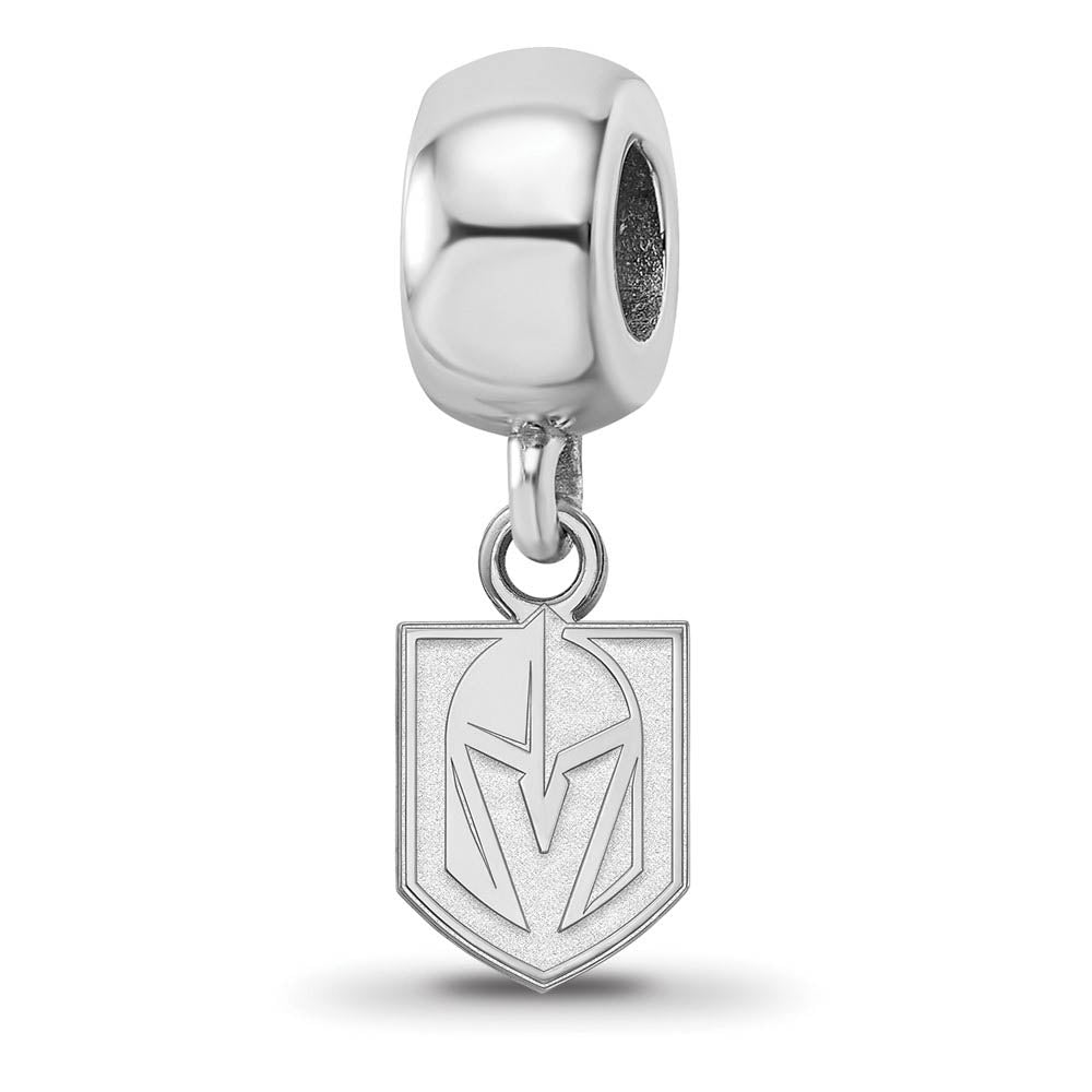 Sterling Silver NHL Vegas Golden Knights XS Dangle Bead Charm, Item B19123 by The Black Bow Jewelry Co.