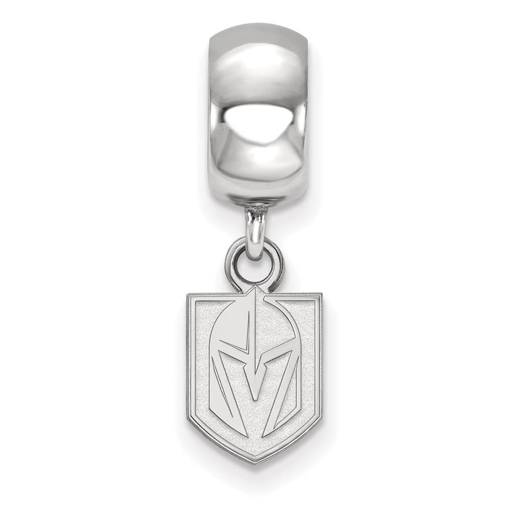 Alternate view of the Sterling Silver NHL Vegas Golden Knights XS Dangle Bead Charm by The Black Bow Jewelry Co.