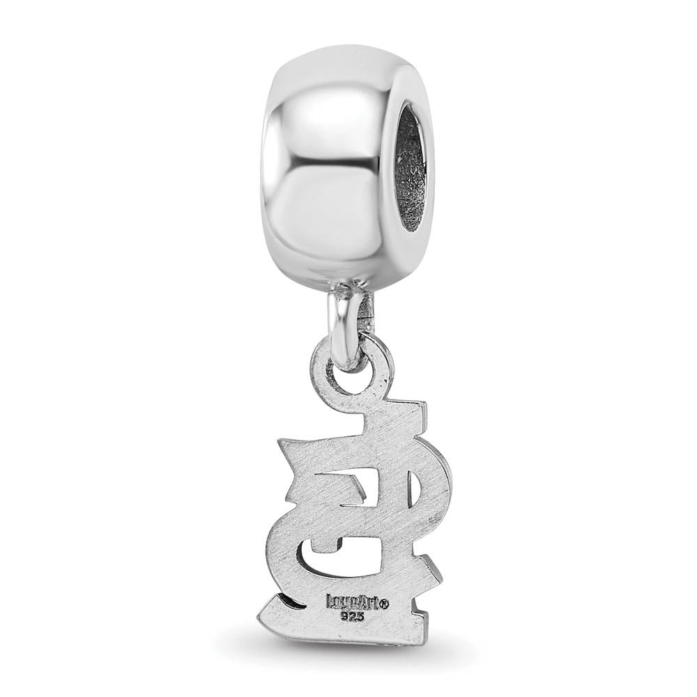 Alternate view of the Sterling Silver Rhodium Plated XS MLB St Louis Cardinals Dangle Bead by The Black Bow Jewelry Co.