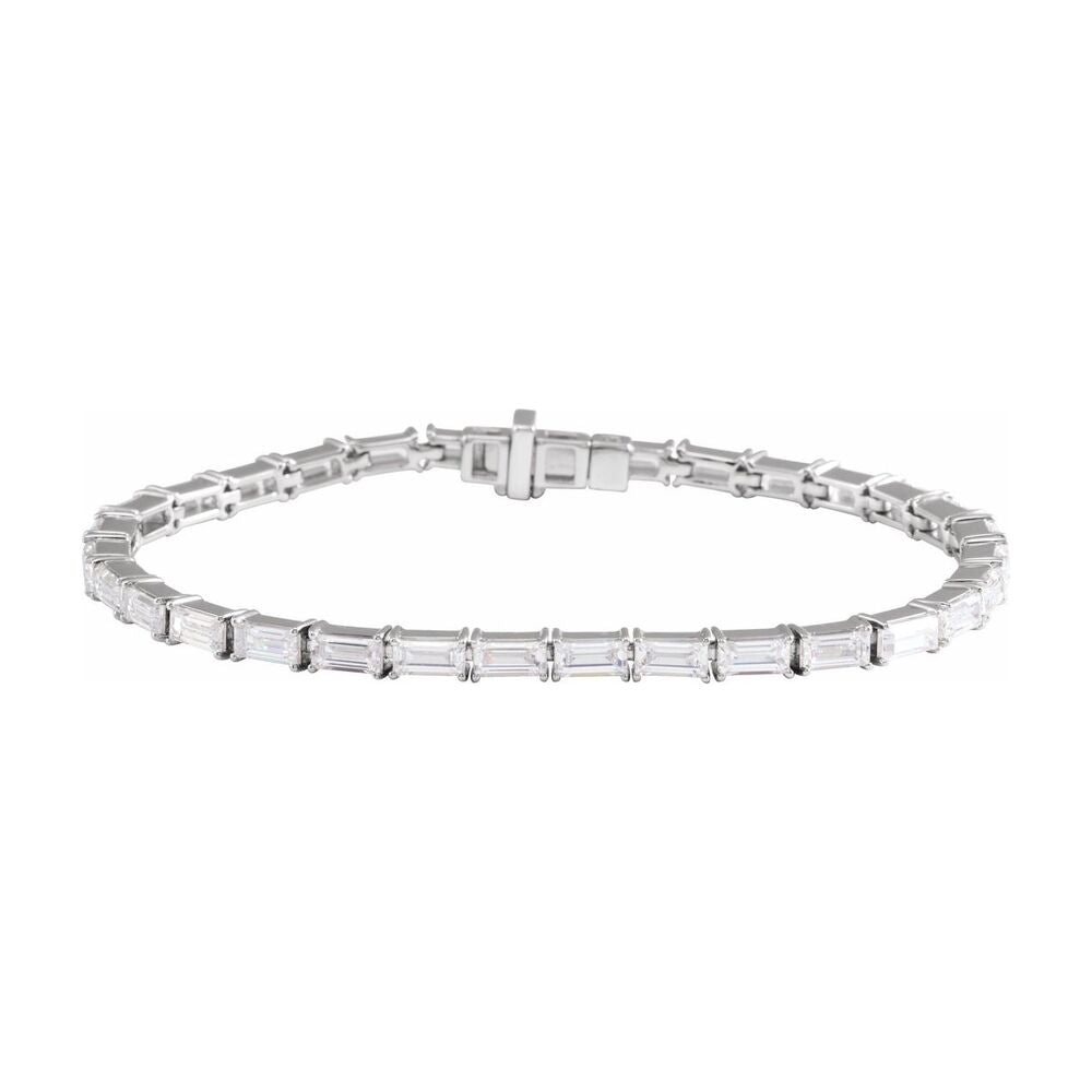 14K Yellow or White Gold 6 1/5 CTW Lab Grown Diamond Bracelet, 7 Inch, Item B19671 by The Black Bow Jewelry Co.