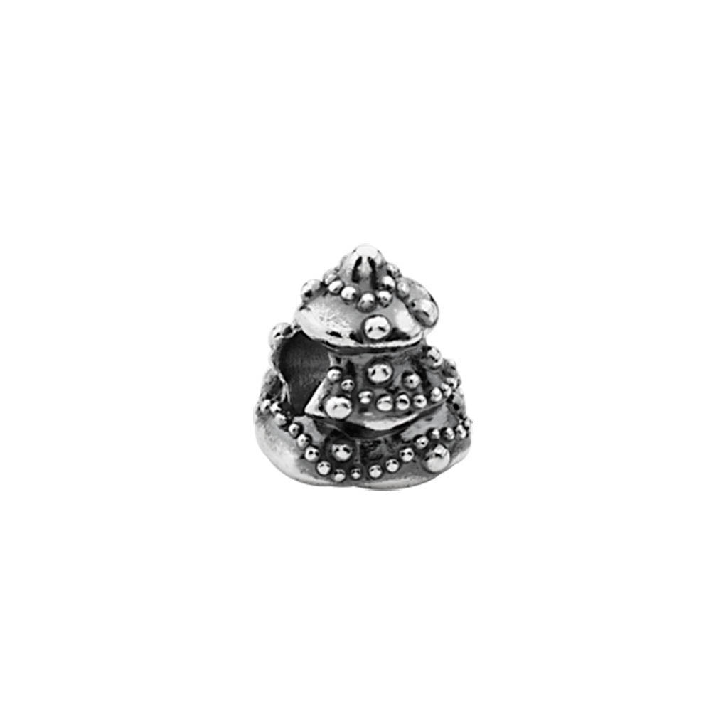 Sterling Silver Holiday Christmas Tree Bead Charm, Item B8493 by The Black Bow Jewelry Co.
