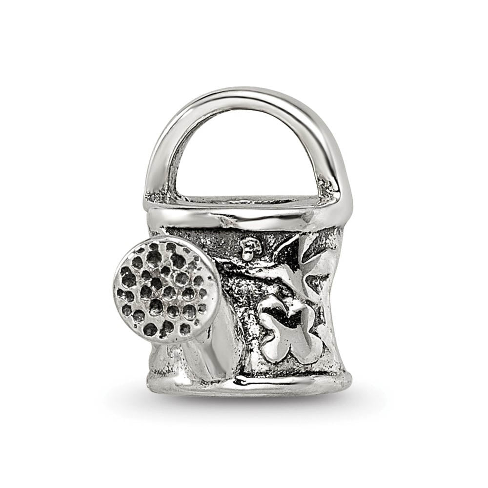 Alternate view of the Sterling Silver Watering Can Bead Charm by The Black Bow Jewelry Co.
