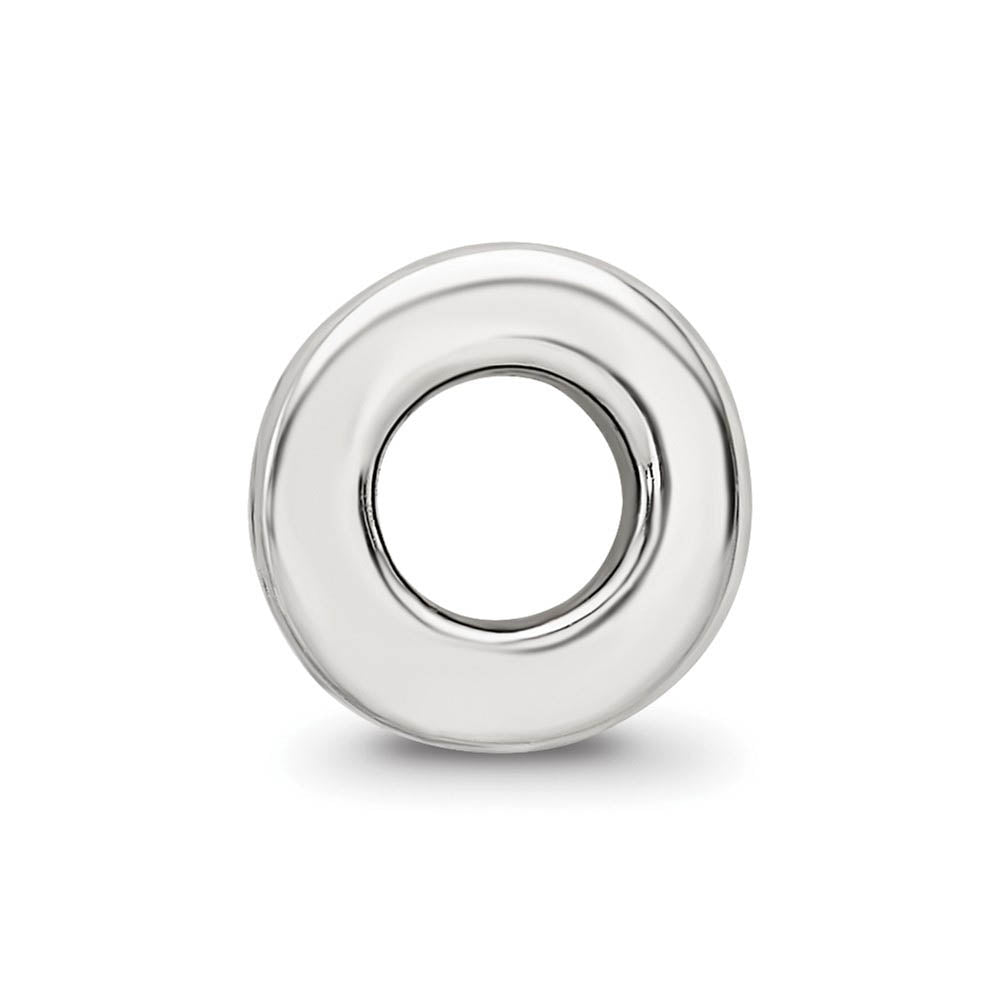 Alternate view of the Sterling Silver Bali Circles Bead Charm by The Black Bow Jewelry Co.