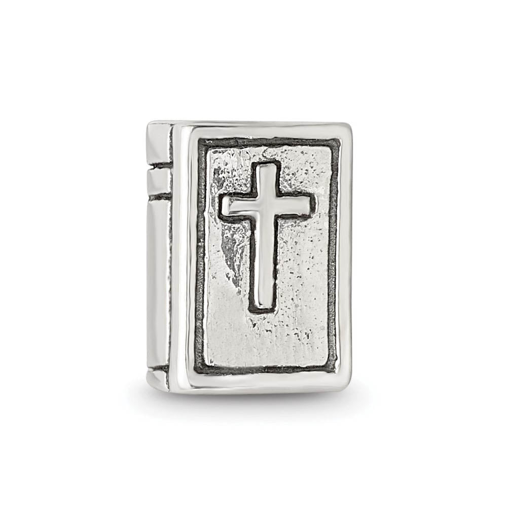 Alternate view of the Sterling Silver Bible Bead Charm by The Black Bow Jewelry Co.