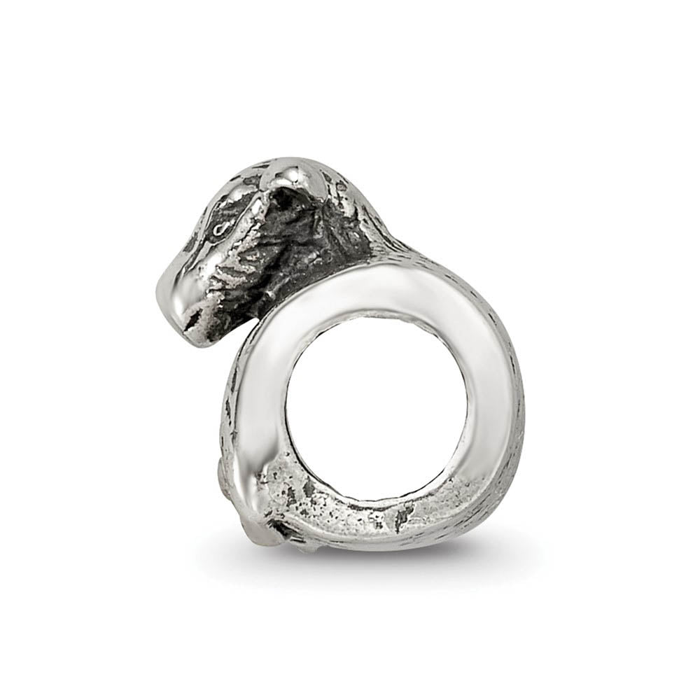 Alternate view of the Sterling Silver Lamb Bead Charm by The Black Bow Jewelry Co.