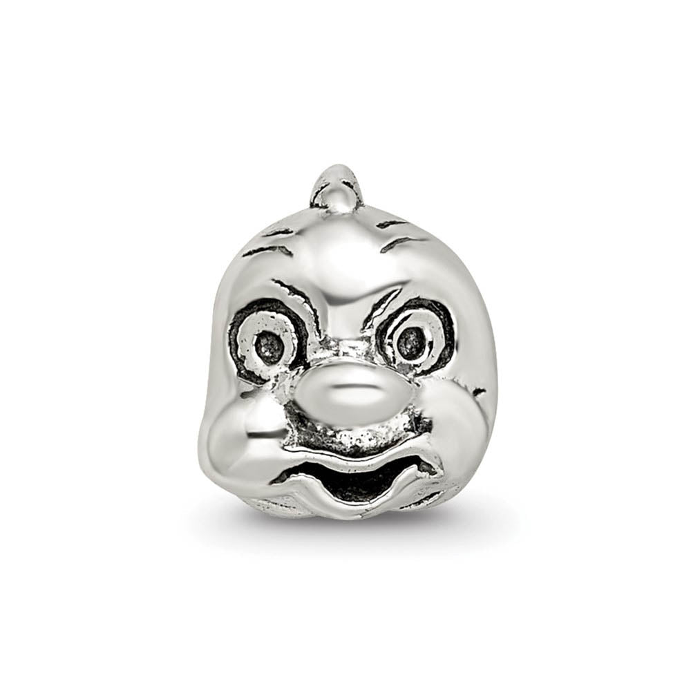 Alternate view of the Sterling Silver Animated Fish Bead Charm by The Black Bow Jewelry Co.