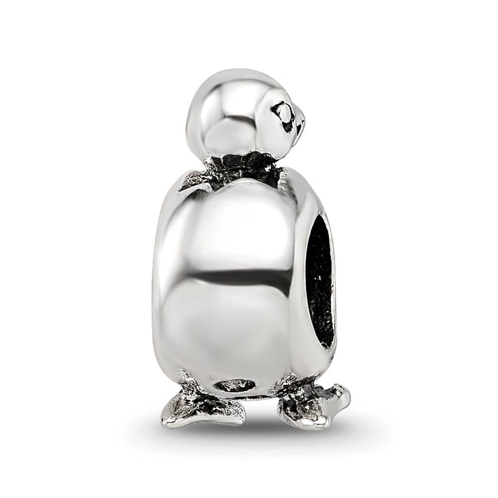 Alternate view of the Sterling Silver Hatching Baby Bird Bead Charm by The Black Bow Jewelry Co.