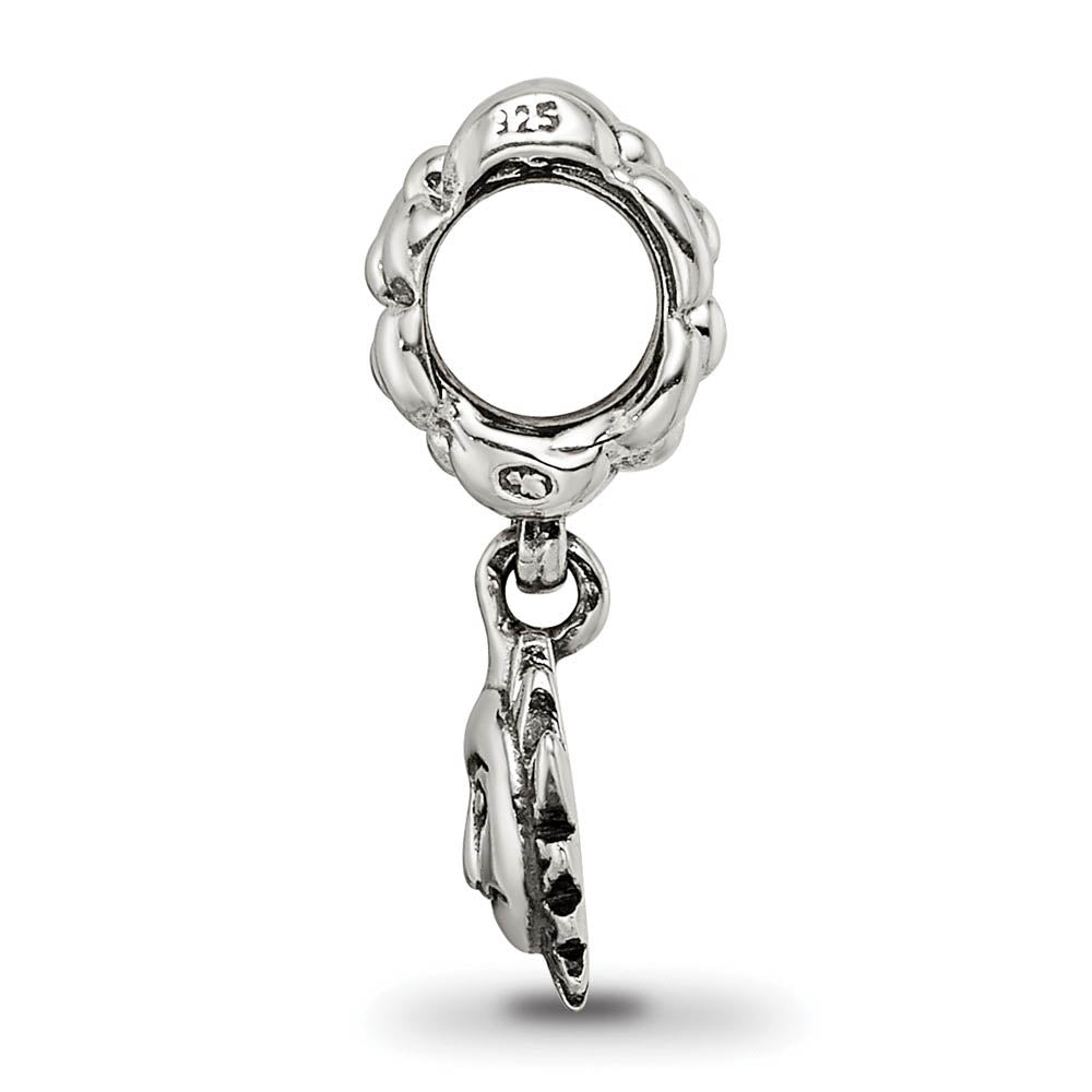 Alternate view of the Sterling Silver Sun Dangle Bead Charm by The Black Bow Jewelry Co.