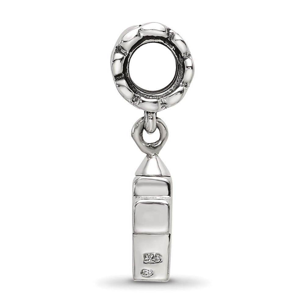 Alternate view of the Sterling Silver Cross Ash Holder Bead Charm by The Black Bow Jewelry Co.