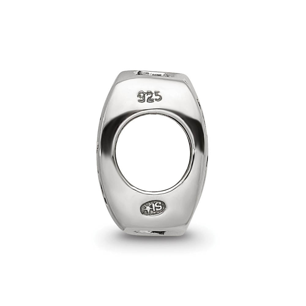 Alternate view of the Sterling Silver Chinese Good Luck Bead Charm by The Black Bow Jewelry Co.