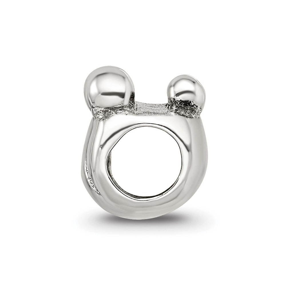 Alternate view of the Sterling Silver Family of 4 Bead Charm by The Black Bow Jewelry Co.