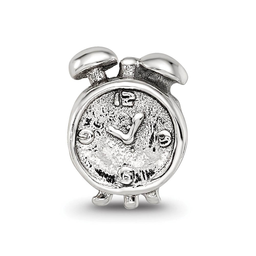 Alternate view of the Sterling Silver Alarm Bead Charm by The Black Bow Jewelry Co.