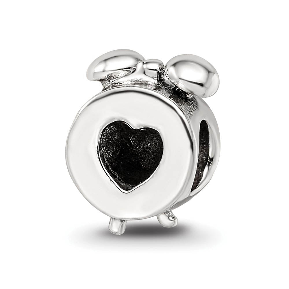 Alternate view of the Sterling Silver Alarm Bead Charm by The Black Bow Jewelry Co.