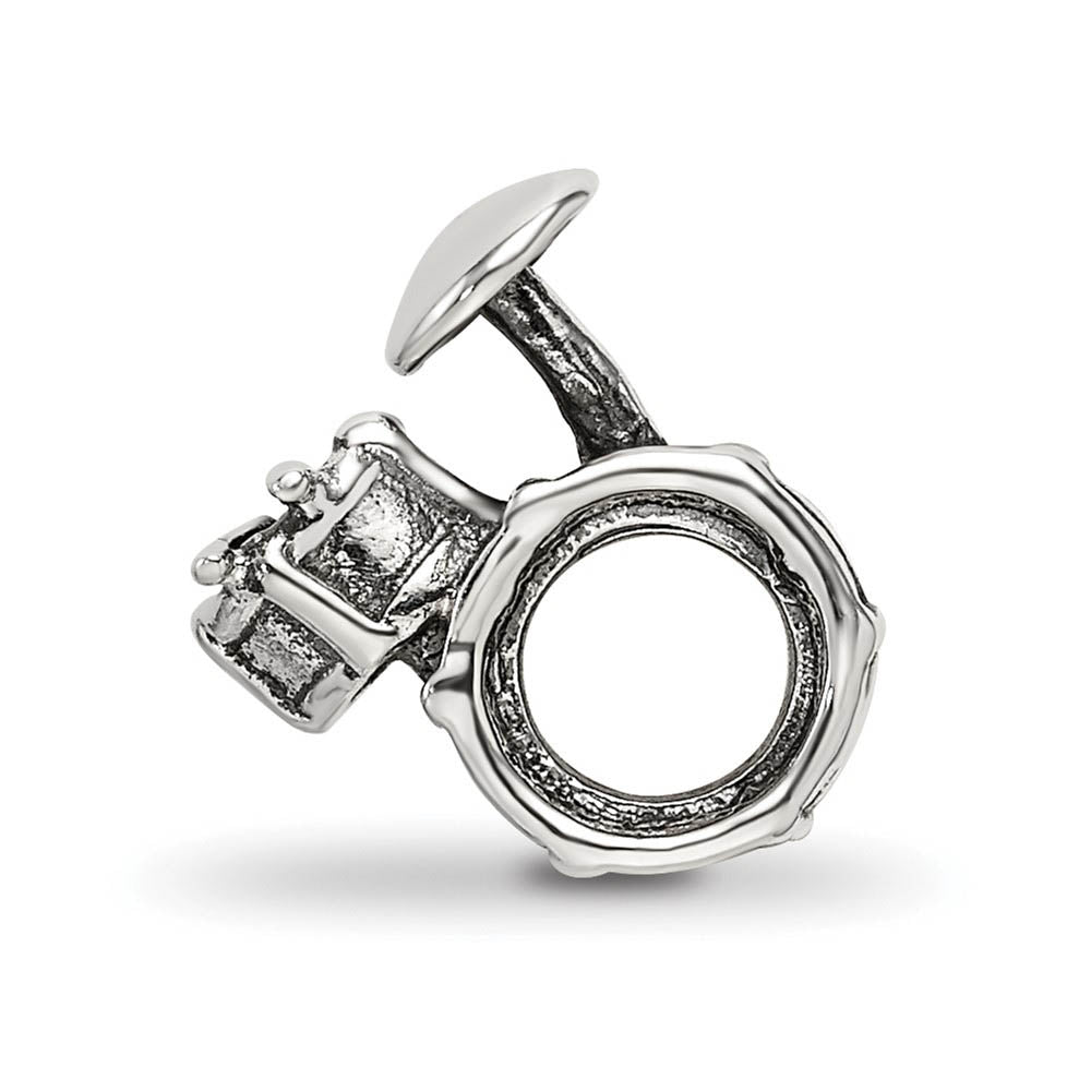 Alternate view of the Sterling Silver Drum Set Bead Charm by The Black Bow Jewelry Co.