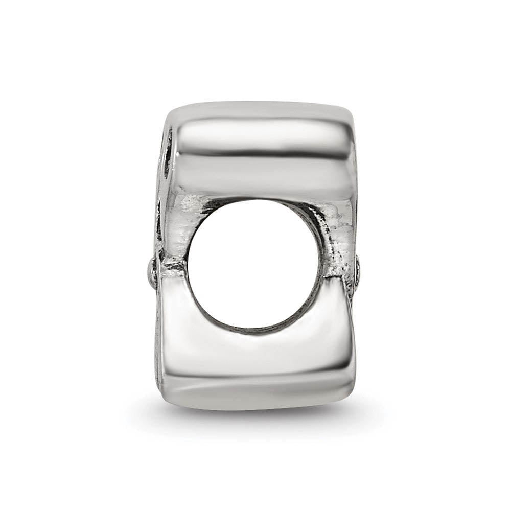 Alternate view of the Sterling Silver Scissors Bead Charm by The Black Bow Jewelry Co.